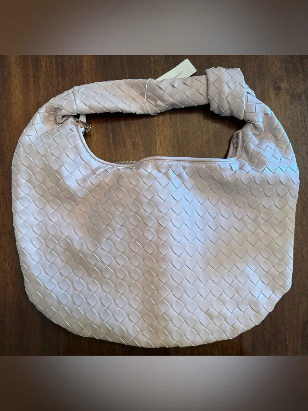 RARE Anthropologie Melie Bianco Brigitte Large Woven Hobo Bag Lilac NWT